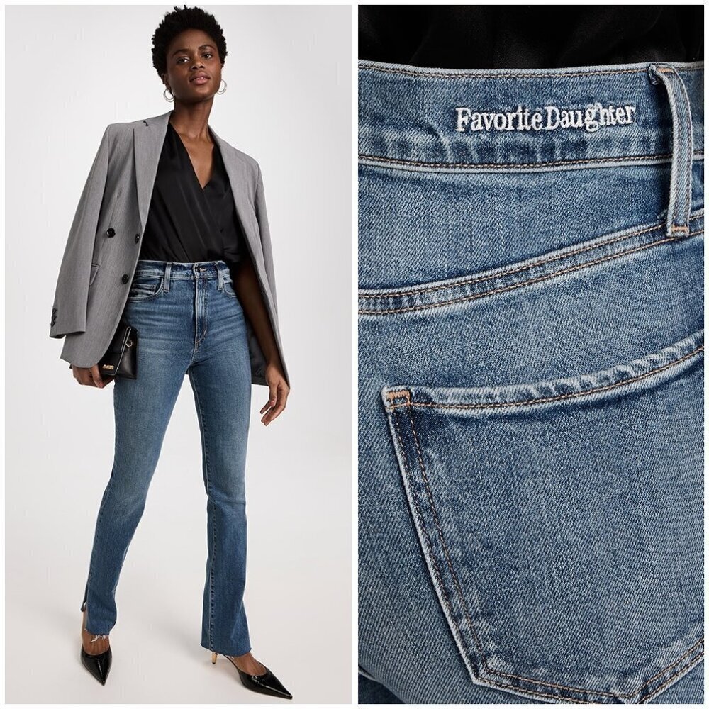 💕FAVORITE DAUGHTER💕 Valentina Super High Rise Tower Jean Medium Indigo 29 NWT